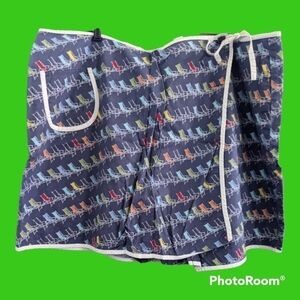 VTG Liz Claiborne Woman multi color beach chair skort 24W GUC